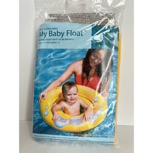 3/$27 NWT Intex My Baby Float, Yellow, 26,5" Diameter, Ages 1-2, Up tp 25lbs